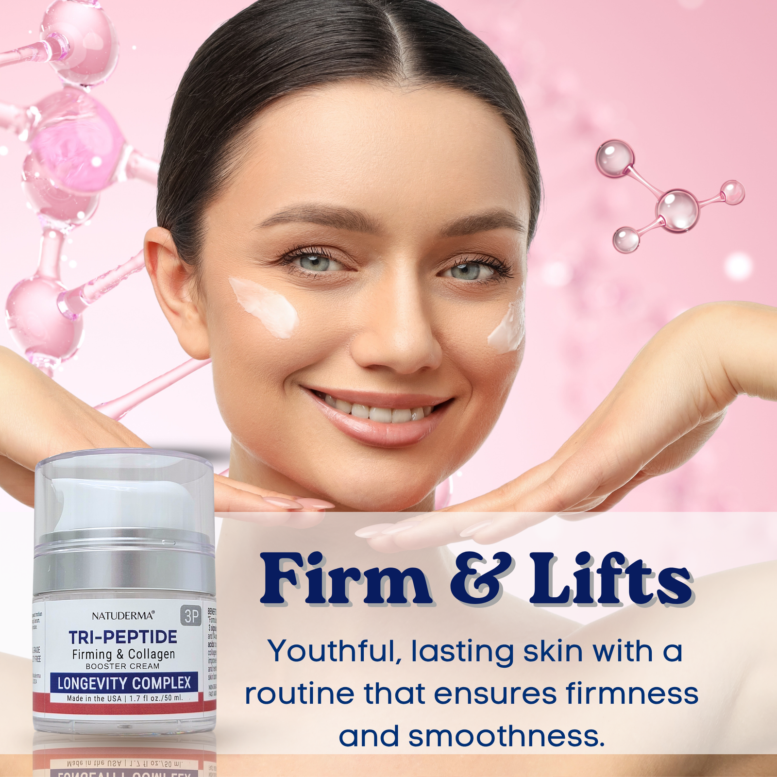 Natuderma Tripeptide Firming & Collagen Booster Cream - Image 2