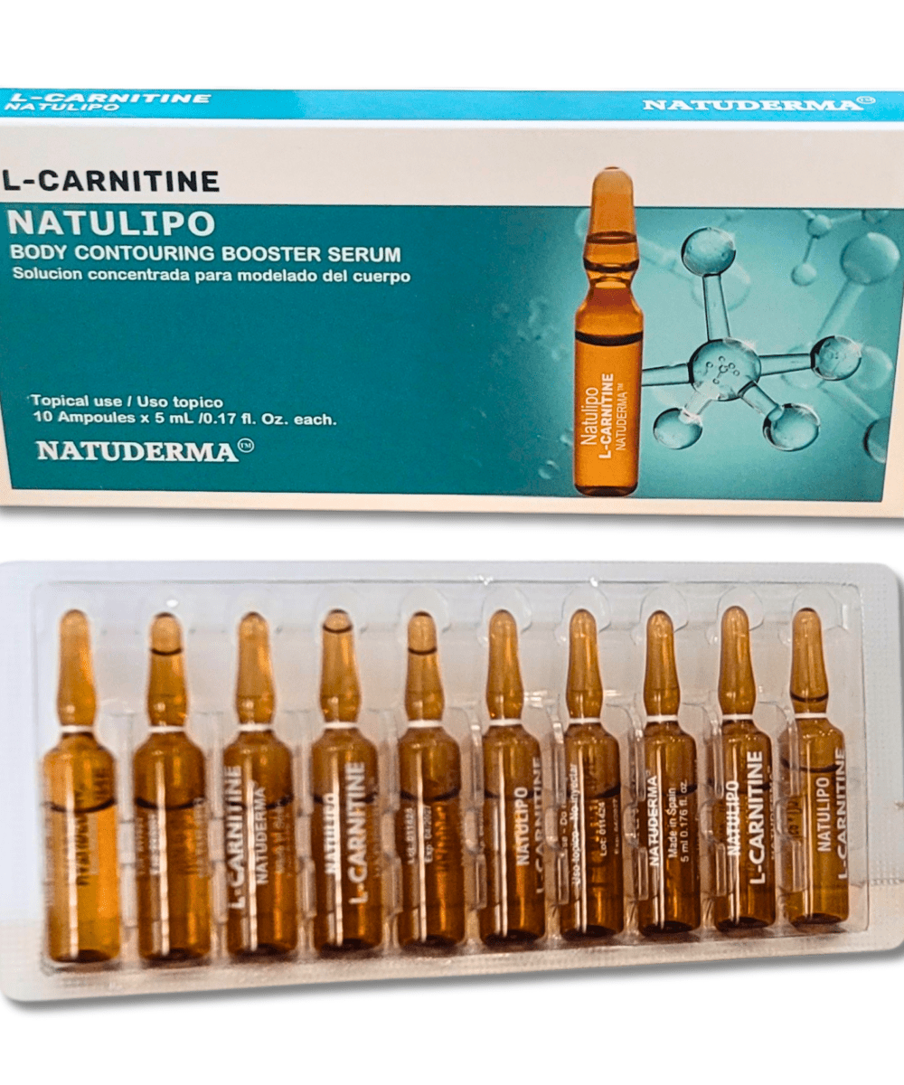 Natuderma L-carnitine Natulipo anti-cellulite body sculpting ampoules mesotherapy solution