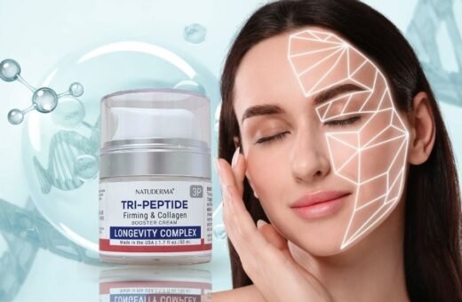 Collagen loss after 40, women face and Natuderma Tripeptide Cream