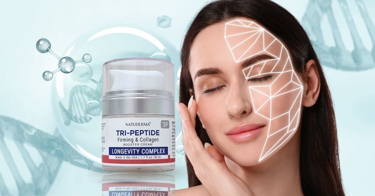 Collagen loss after 40, women face and Natuderma Tripeptide Cream