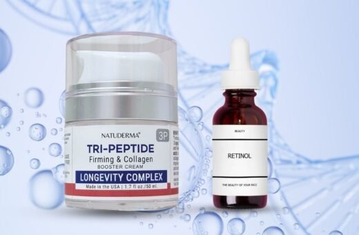 When to use Peptide or Retinol, a jar of Natuderma peptide with a retinol serum